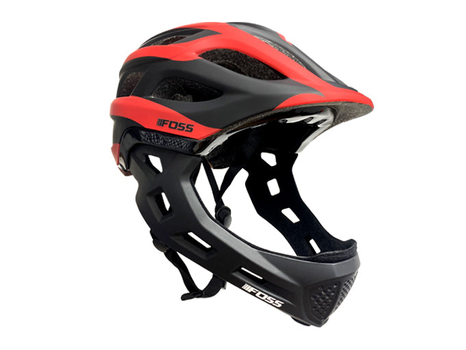 Casco FOSS Niño Desmontable In-Mould, Red/Black 48-56