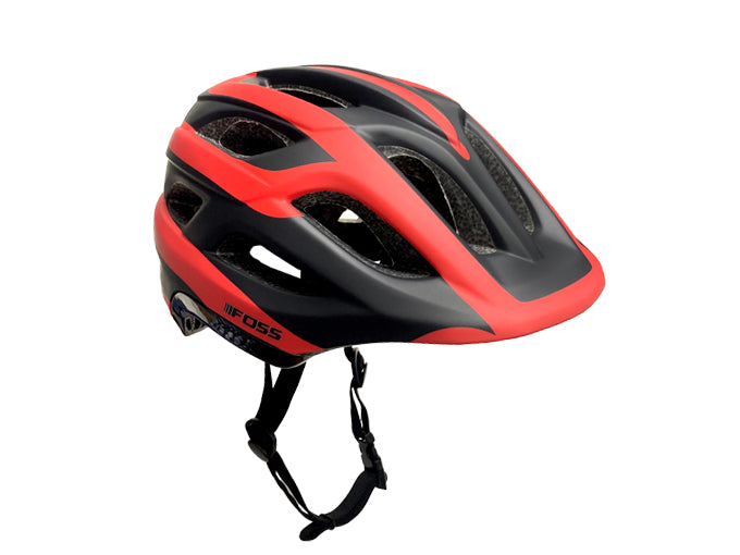 Casco FOSS Niño Desmontable In-Mould, Red/Black 48-56