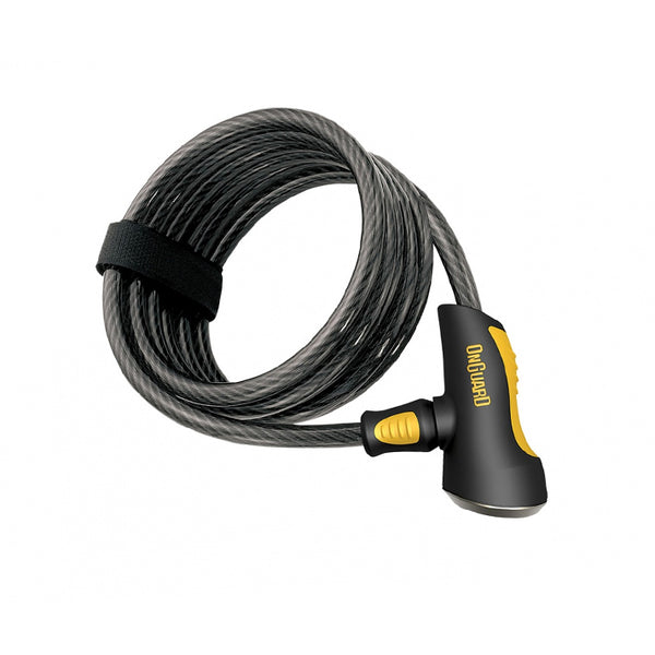 CANDADO ONGUARD DOBERMAN 8028 CABLE C/LLAVE 185X12MM