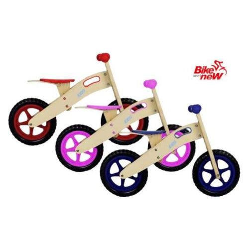 Bicicleta Wizard para aprendizaje de Madera Rosadas